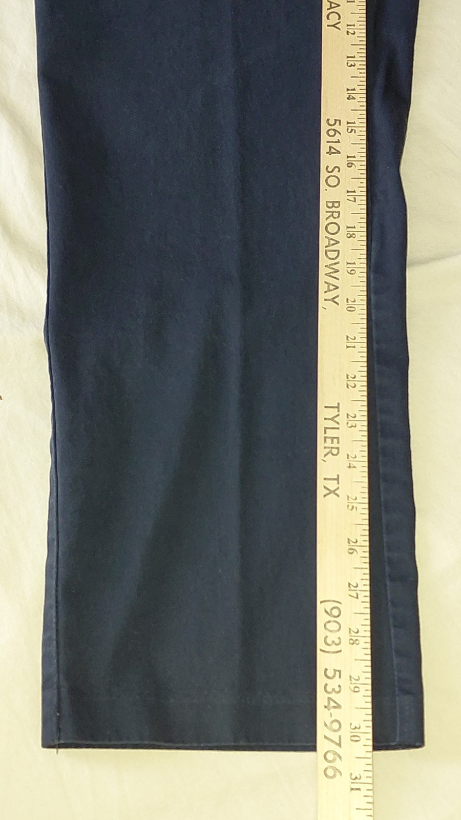 Calvin Klein Men’s Navy Blue Slim Fit Chinos Cotton Pants 36x30 thumbnail 6
