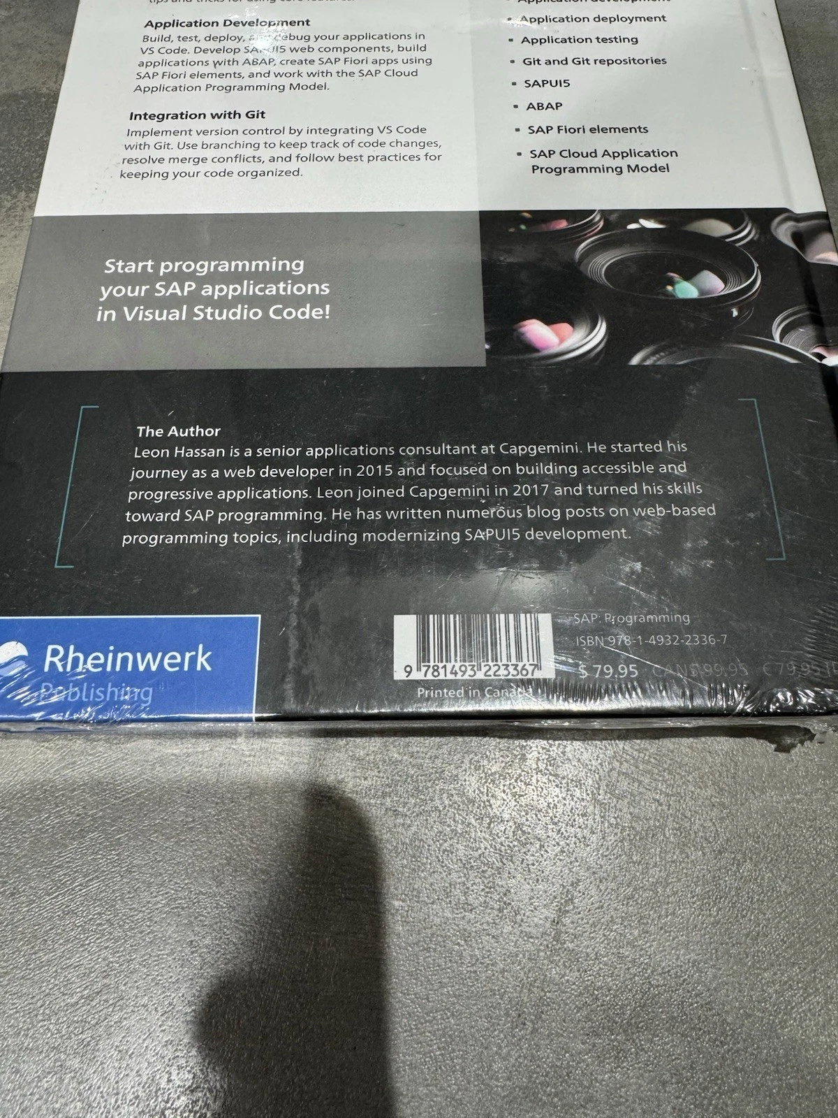 Visual Studio Code for SAP Book By Leon Hassan Rheinwerk Publishing Brand New 6