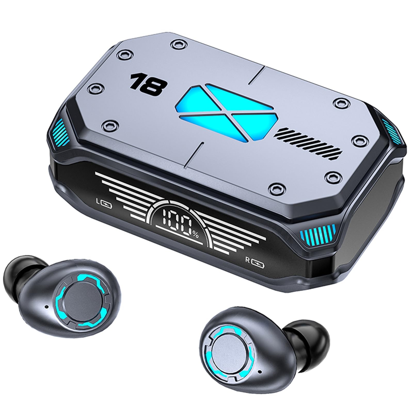 Wireless Earbuds Bluetooth 5.3 with LED Power Display & Charging Case-image