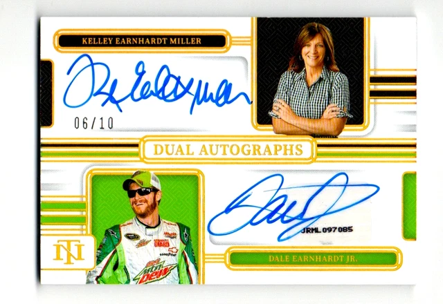 2025 National Treasures Kelley Earnhardt Miller Dale Earnhardt Jr. Dual Auto /10