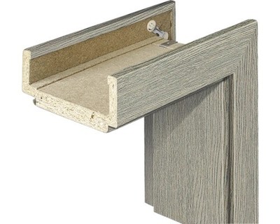 Pertura Komplettzarge CPL Masera Hellgrau 198,5x73,5x16 cm rechts