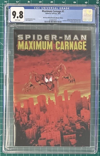 CGC 9.8 Spider-Man Maximum Carnage #1 Mexican Foil Edition El Quinto Mundo 2022