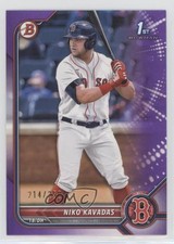 2022 Bowman Prospects Purple Border 214/250 Niko Kavadas #BP-68 ms9