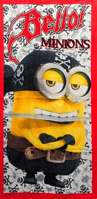 Kinder Minions-Piraten-Strandtuch,Ich Einfach unverbesserlich/Strand,Schwimmbad