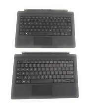 Lot of 2 Microsoft 1644 Surface Pro Type Cover Keyboards Charcoal Gray