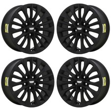 18" Cadillac XT4 Satin Black Exchange Wheels Rims Factory OEM ALY95807 2024-2025