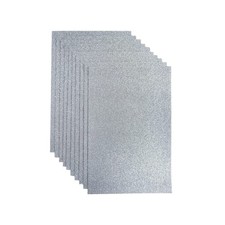 10 PCS 8x12 in Silver Glitter Felt Fabric Sheets for Crafts Party Holiday
