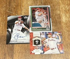Cliff Lee Phillies Chrome Black Signed/ Chasing History/ Optic (3) Card Lot!