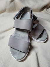 Shabbies Amsterdam, Sandalen, Leder, Grau, Gr. 41