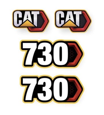 Aufkleber Sticker Set CAT 730 Next Gen ADT Dumptruck Decal Set