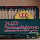 LED LICHTERKETTE WEIHNACHTSKERZEN BAUMKERZEN TANNENBAUM CHRISTBAUM WARMWEISS NEU