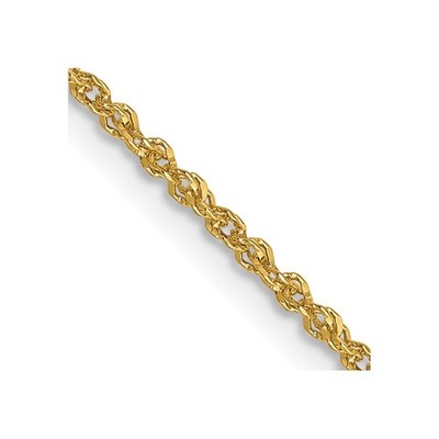 14K 1,3 mm funkelnde Singapurkette - 24 Zoll
