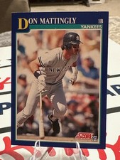 Don Mattingly 1991 Score #23! 2 Card Min! Read Desc!