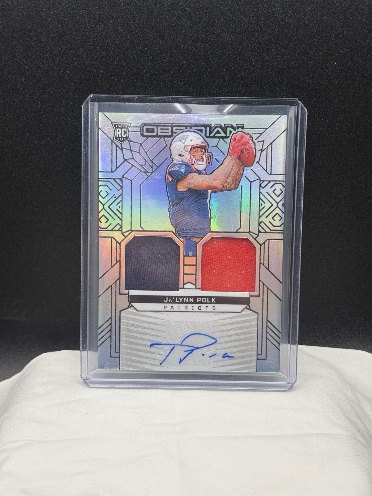 Ja'Lynn Polk Panini Obsidian Rookie Materials Ink #RMIJPK Silver