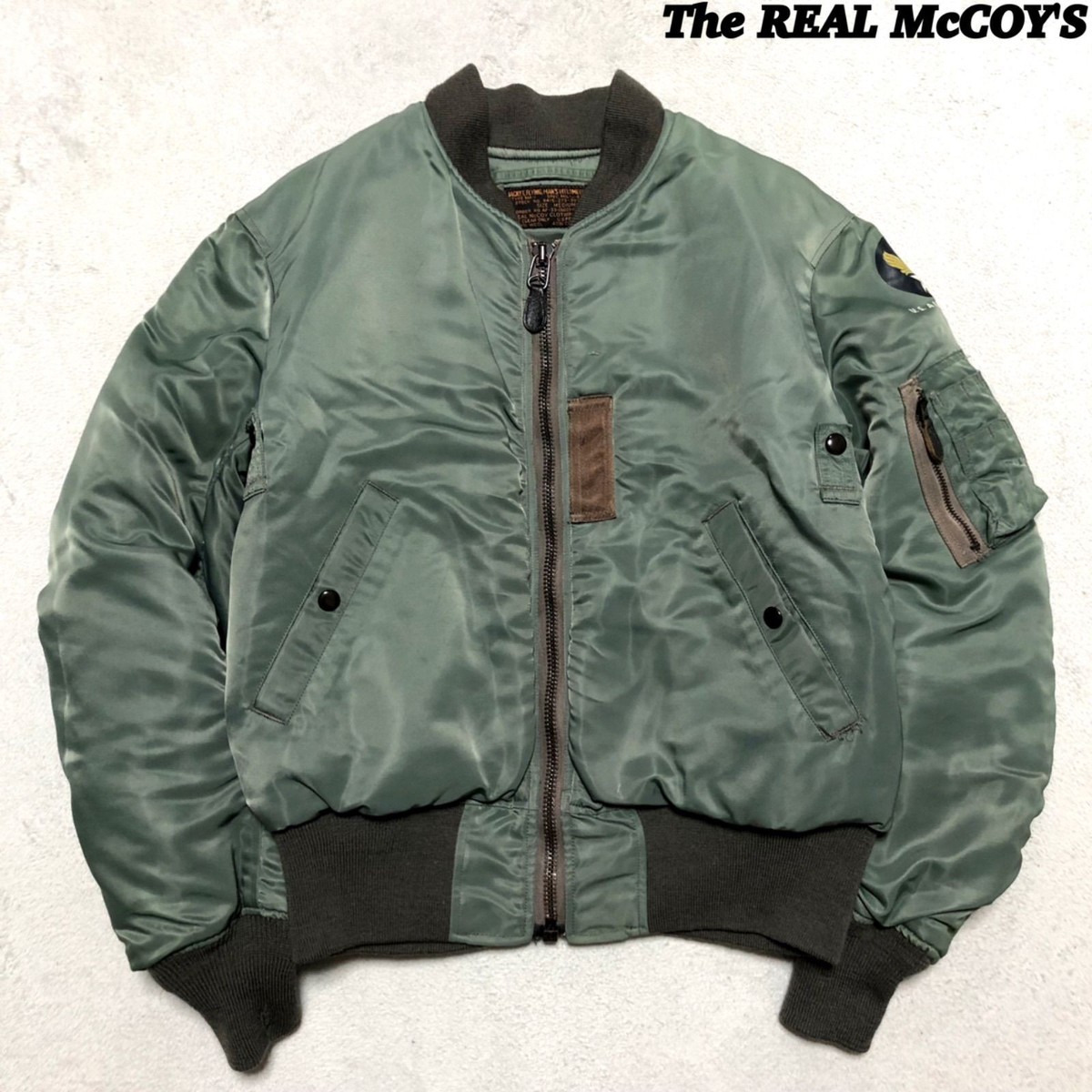 The REAL McCOYS MA-1 Flight Jacket MIL-J-8279 CONMAR Zipper M Size