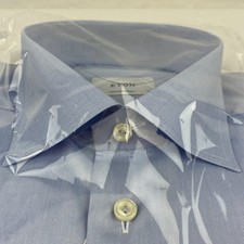 Eton Dress Shirt Lt Blue CONTEMPORARY L XL XXL 100 Cotton Mens CHOOSE SIZE B40