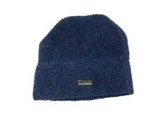 Vtg 90s MAMBOSOK USA-MADE Blue Warm FLEECE WINTER BEANIE Ski Snowboard Hike Hat