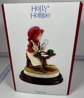 NEW HOLLY HOBBIE FIGURINE *SENDING SOME HOLIDAY WISHES* LIMITED EDITION 2007