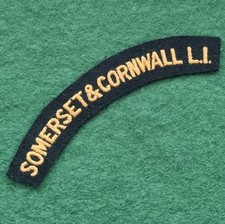 The Somerset & Cornwall Light Infantry Embroidered Shoulder Title