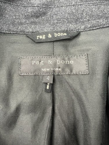 Rag & Bone Grey Wool Pocket Jacket Womens 4 - Picture 8 of 10