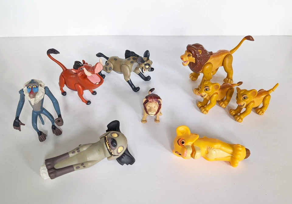 9 экшн-фигурок кукол Disney Lion King Simba Mufasa Shenzi Pumbaa Rafiki Scar - Изображение 2 из 4