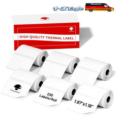 Phomemo Selbstklebendes Thermoetikett 50x30mm 6 Rollen