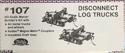 Kadee 107 HO Disconnect Log Car Without Logs Kit