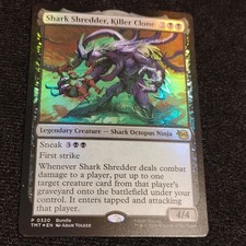 Wizards of the Coast Magic Shark Shredder Killer Clone Legendary Creature Holo …