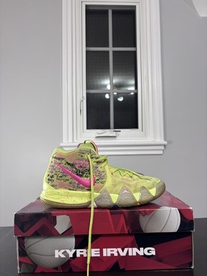 Nike Kyrie 4 GS Confetti Youth Purple Blue Neon Pink Size 7Y very rare w box