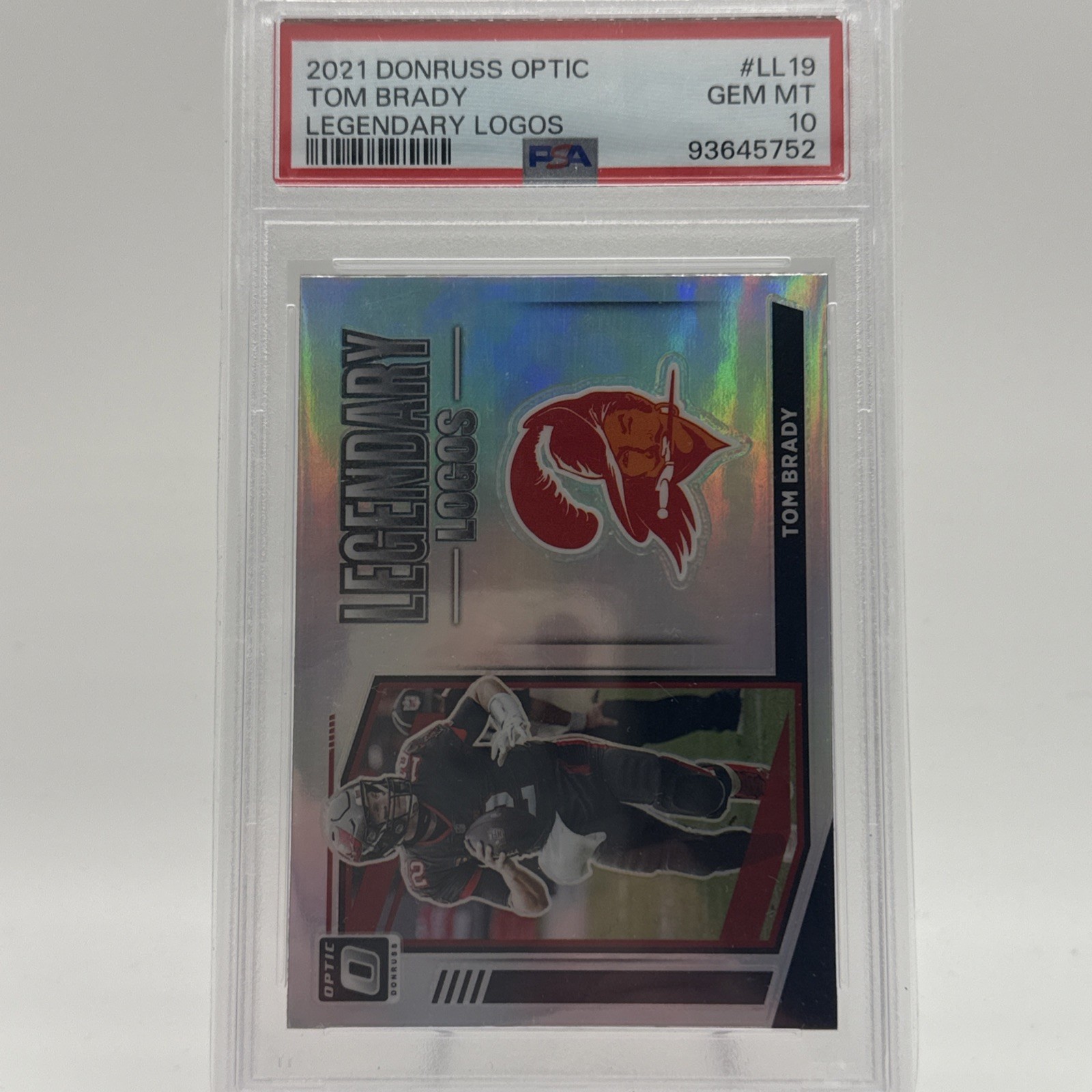 2021 Donruss Optic Tom Brady Legendary Logos #LL19 PSA 10