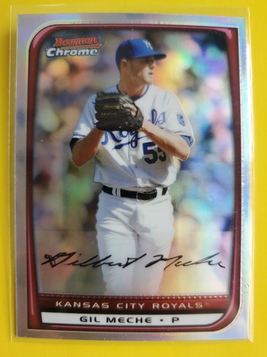 2008 Bowman Chrome Refractor #35 Gil Meche - Kansas City Royals