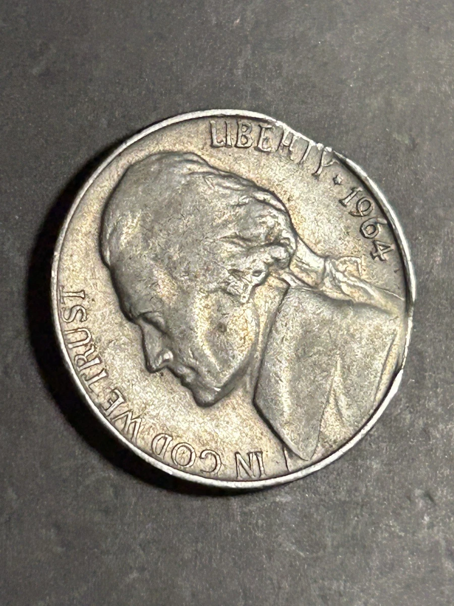 Las mejores ofertas en 1964 monedas de Jefferson níquel error de