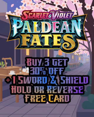 Paldean Fates-Pick Three 30% off -Common-Rare-Holo-Reverse Holo-official Pokémon