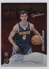 2022 Panini NBA Hoops Hot Signatures Rookies Christian Braun #HSR-CBR Auto 1t23