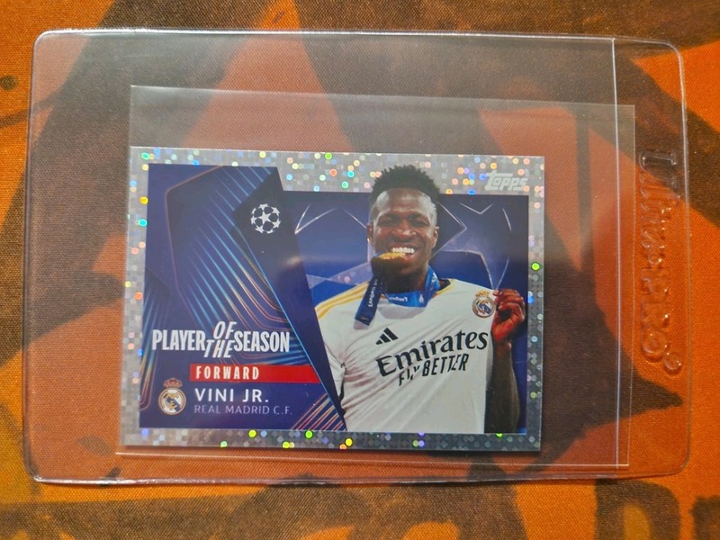 VINICIUS JR 2024-25 Topps UEFA CHAMPIONS LEAGUE Sticker Collection #13 Foil
