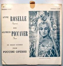 Anne Roselle, Alfred Piccaver - Scenes from Puccini operas Eterna ELP-478, 1951