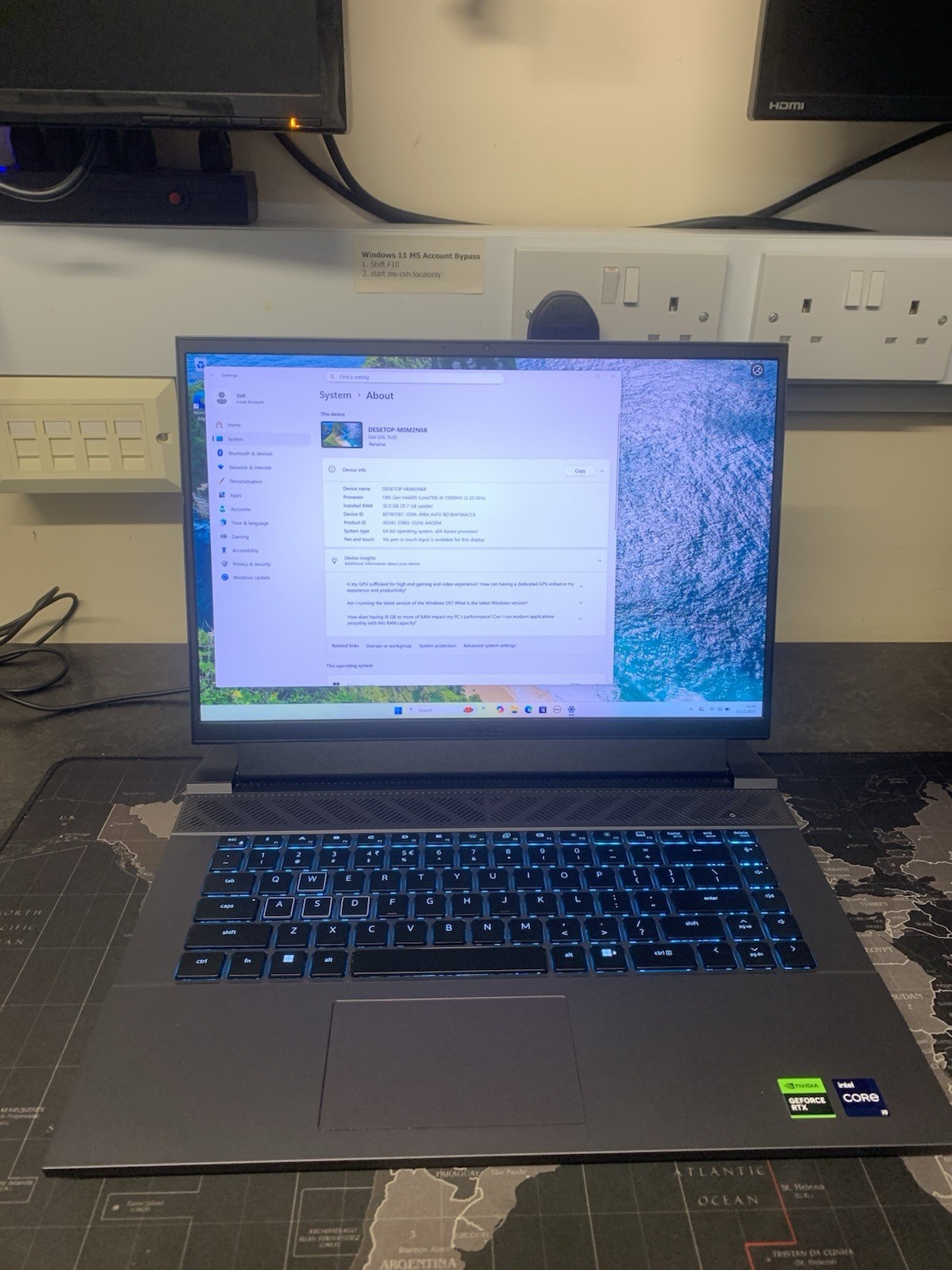 Dell G16 7630 Gaming Laptop 16" QHD I9-13900HX, 32GB RAM, 1TB NVMe, RTX 4070