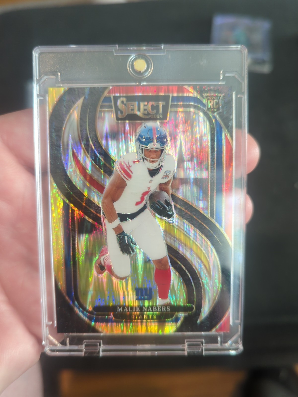 2024 Panini Select - Premier Level Malik Nabers #116 Zebra Prizm (RC)