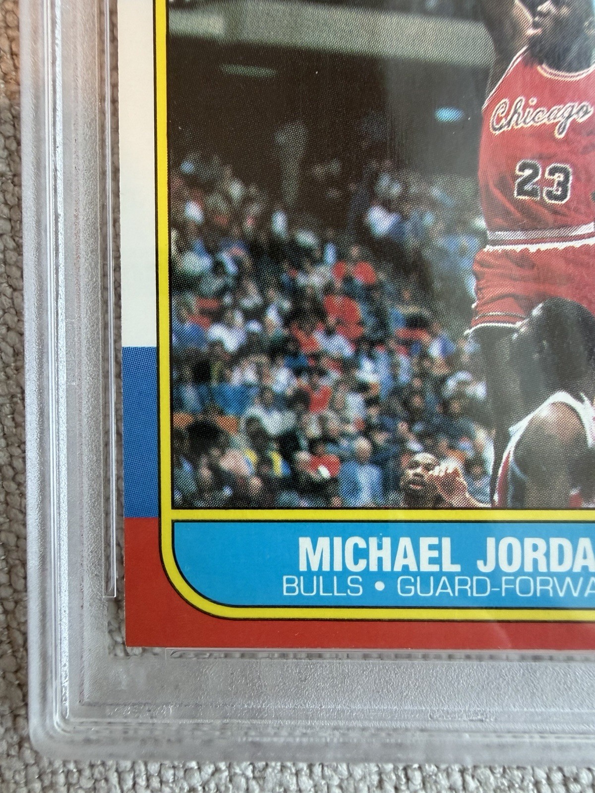 Michael Jordan 1986 Fleer #57 ROOKIE PSA 5 “Centered”! view 8