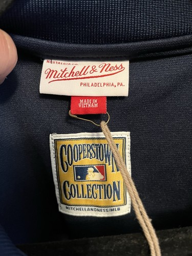 Los Angeles Dodgers Navy Blue Track Jacket Large Brand New Mitchell & Ness - Picture 4 of 8