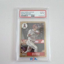 2022 Topps Chrome 1987 Topps Baseball Shohei Ohtani #87BC-2 PSA 8 Angels
