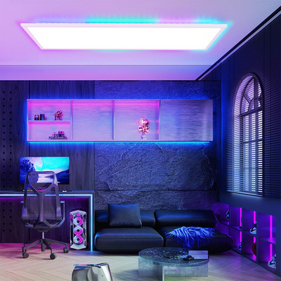 LED Panel 120x30 Dimmbar 36W Deckenpanel Deckenleuchte RGB Farbwechsel Für Party