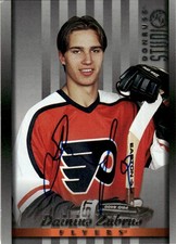 1997-98 Autographed Donruss Studio Signed Dainius Zubrus Auto Philadelphia