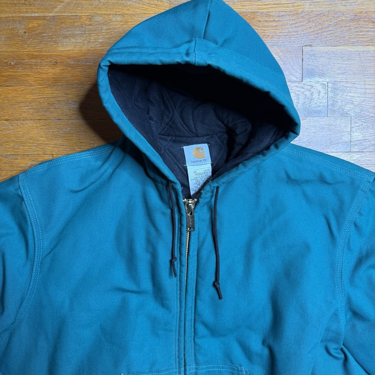 Vintage Rare Aqua Teal Carhartt Jacket J04 AQU JR132 Size XL