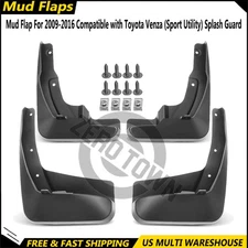 Mud Flap For 09-16 Toyota Venza Sport Utility Splash Guard Mudmuards Front Rear