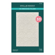Spellbinders 3D Embossing Folder - Floral Vine, E3D-058