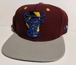 Chicago Bulls New Era SnapBack Hat Cap Bordeaux Jordan  Retro Perfect Match