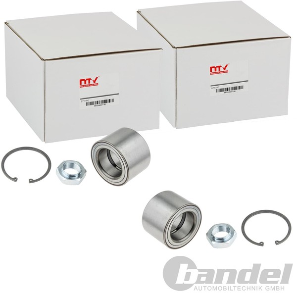 2X NTY Radlager Satz Vorne Beidseitig Passend FÜR CitroËN Jumper Fiat Ducato-image