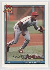 1991 Topps Factory Set Collector's Edition (Tiffany) Charlie Hayes #312 0j0