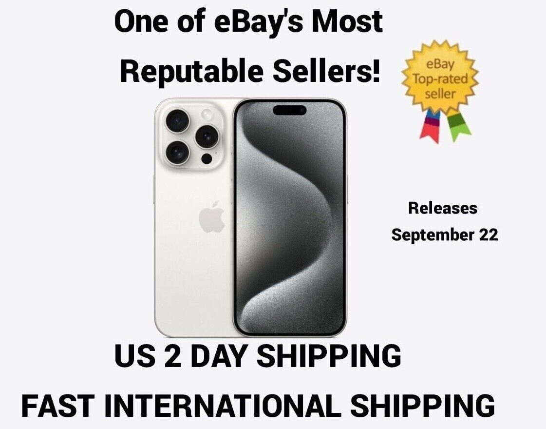 Apple iPhone 15 Pro Max 256GB White Titanium Physical Sim Tray -Fast  Shipping✈️ 195949115875